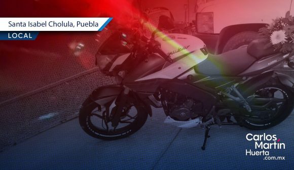 Comando armado asalta a trabajadores y roba dos motocicletas en Santa Isabel Cholula