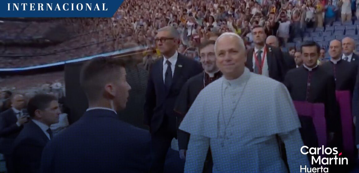Histórica y multitudinaria recepción al papa León XIV en el Estadio Santiago Bernabéu