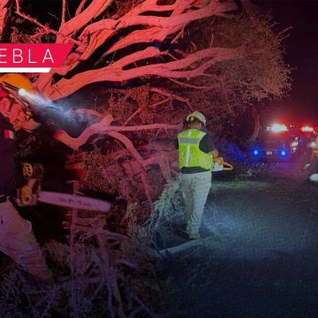 Personal de Protección Civil atiende daños por lluvias