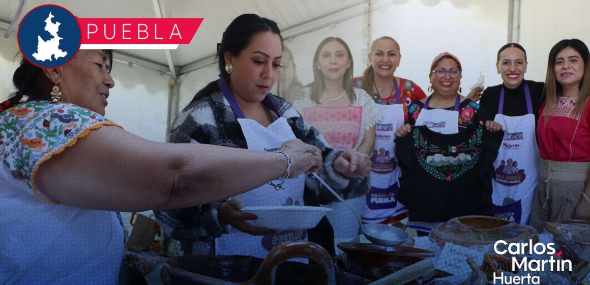 Promueve Secretaría de las Mujeres riqueza gastronómica y artesanal de Puebla