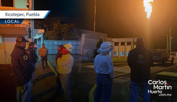 Protección Civil Estatal supervisa seguro de gasoducto en Xicotepec
