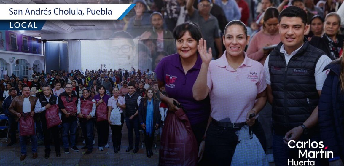 San Andrés Cholula y SEDIF entregan más de 5 mil despensas a familias vulnerables