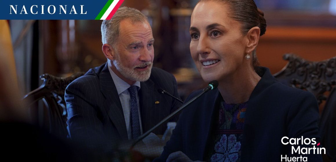 Sheinbaum califica de “buena y cordial” su reunión con el rey Felipe VI