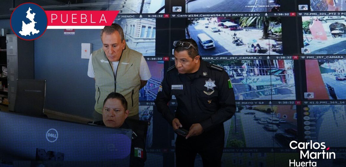 Supervisa Pepe Chedraui avances de Puebla 360 y labores de videovigilancia