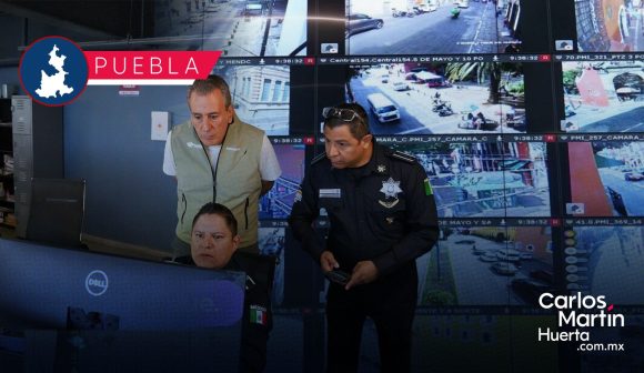 Supervisa Pepe Chedraui avances de Puebla 360 y labores de videovigilancia