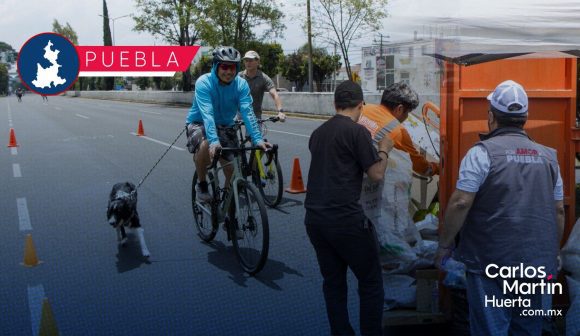 Reúne Reciclatón #PorAmorAPuebla2026 en Vía Recreativa Metropolitana a miles de poblanos