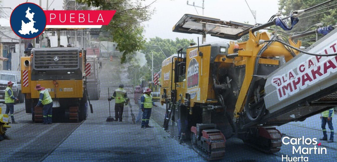 Transformación en el bulevar Xonaca: Rehabilitan más de 2 kilómetros de asfalto dañado