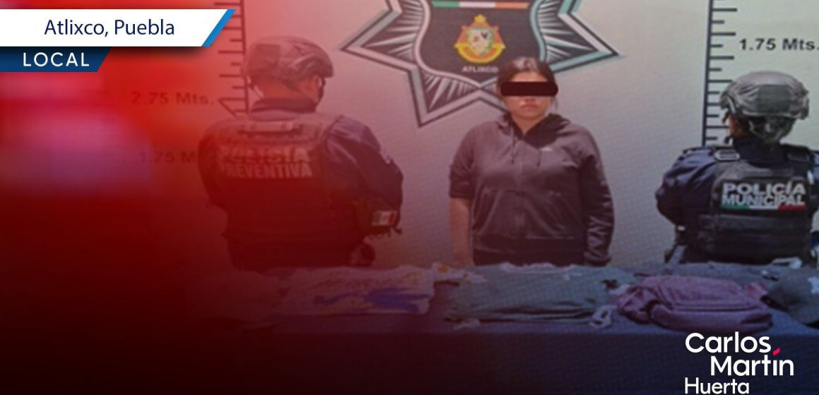 Policía de Atlixco frustra presunto robo en tienda departamental; hay una mujer detenida