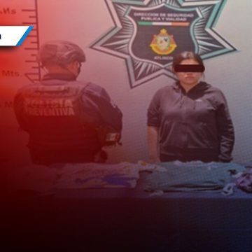 Policía de Atlixco frustra presunto robo en tienda departamental; hay una mujer detenida