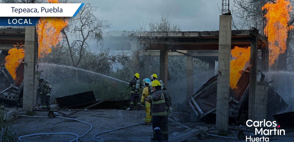De forma oportuna, Gobierno Estatal atiende emergencia por explosión en Tepeaca