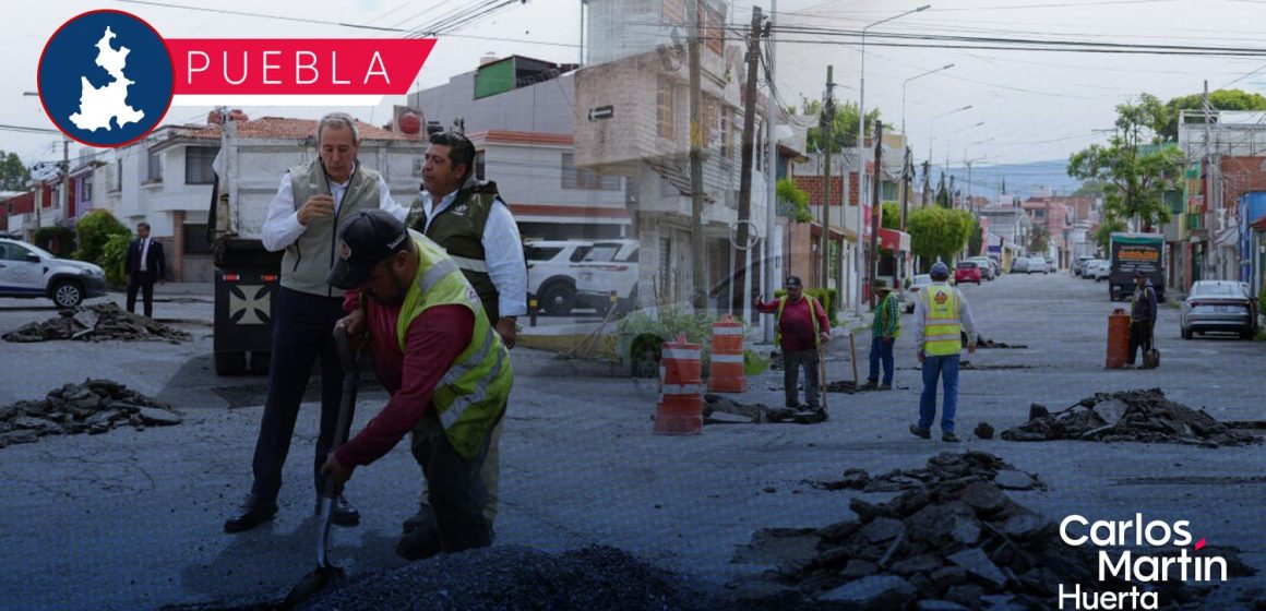 Así avanza el escuadrón “BacheAndo” Puebla en San Jerónimo Caleras
