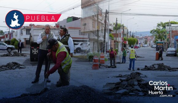 Así avanza el escuadrón “BacheAndo” Puebla en San Jerónimo Caleras