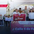 Inician la rehabilitación de la calle 5 de Febrero en San Felipe Hueyotlipan
