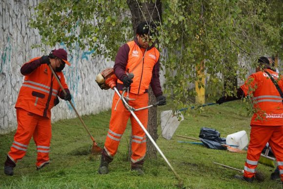 Realizan megajornada de limpieza y chapeo en la zona del Seminario Palafoxiano