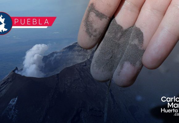 Pronostican caída de ceniza en Puebla capital y la Sierra Norte