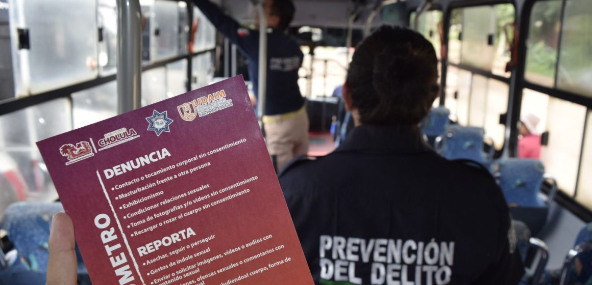 Impulsa Tonantzin Fernández acciones contra el acoso en el transporte público de San Pedro Cholula