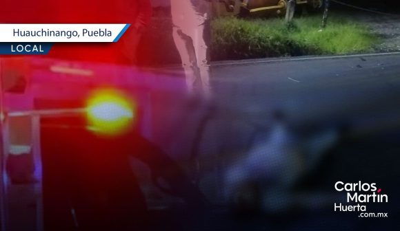 Padre e hijo en moto son embestidos en Huauchinango