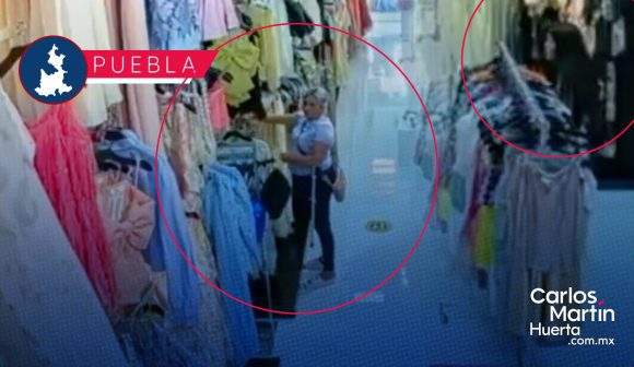 Farderas roban boutique en el Centro Histórico de Puebla