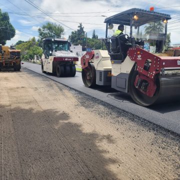 Continúa la rehabilitación vial en Puebla; suman acciones equivalentes a 388 calles
