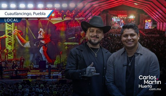 Christian Nodal clausura con broche de oro la Feria de Cuautlancingo