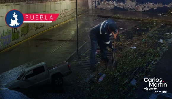 Agua de Puebla despliega cuadrillas en más de 10 puntos críticos tras inundaciones