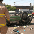 Volcadura de microbús en la México-Pachuca deja 14 lesionados en Tlalnepantla