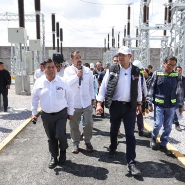 Subestación eléctrica asegura desarrollo industrial en San José Chiapa: Armenta Mier