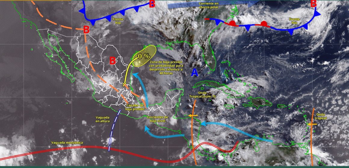clima2 Lluvias intensas impactarán gran parte de México este 14 de junio