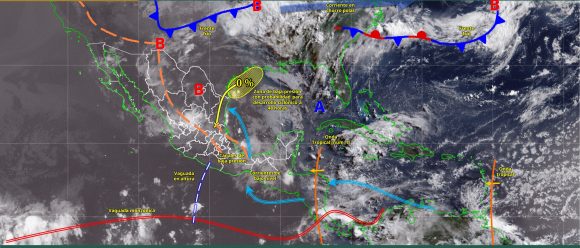 Lluvias intensas impactarán gran parte de México este 14 de junio