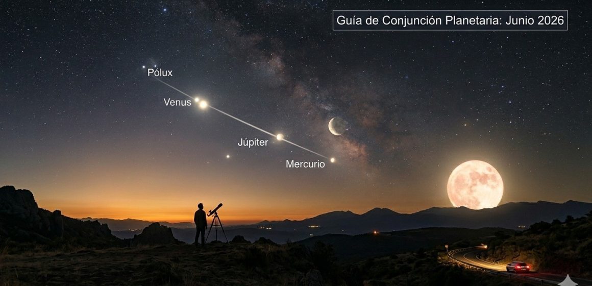 ¿Cuáles son los eventos astronómicos más importantes de junio 2026?