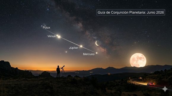 ¿Cuáles son los eventos astronómicos más importantes de junio 2026?