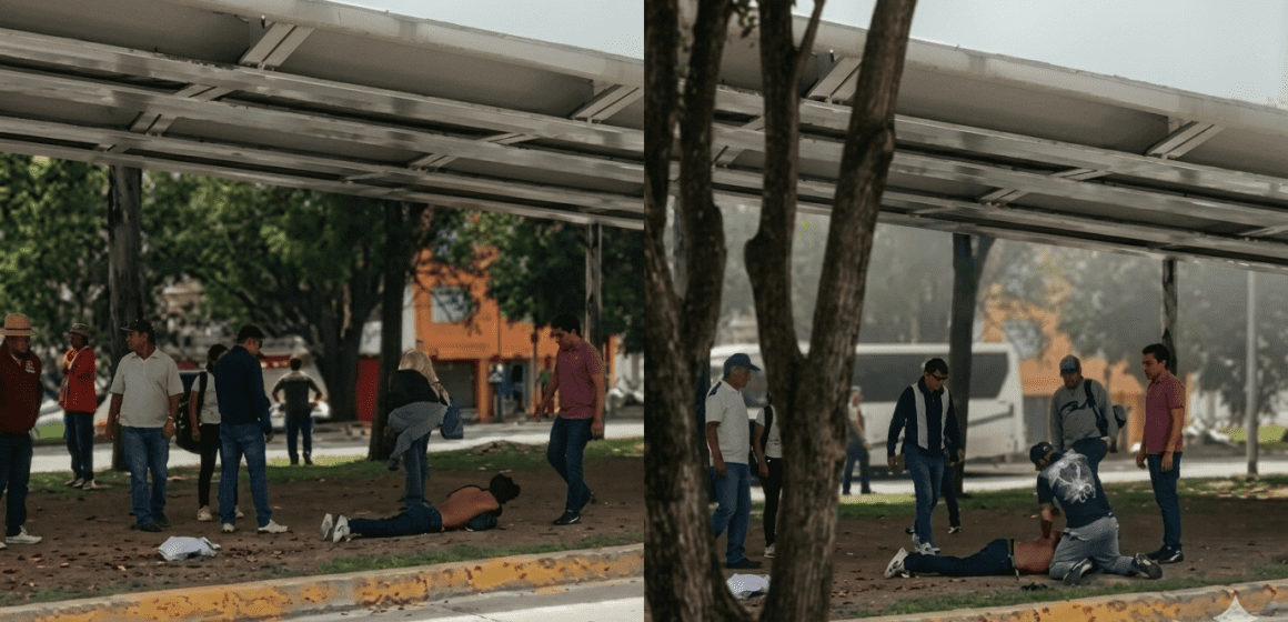 Detienen a dos presuntos asaltantes tras intento de robo en transporte público en Amalucan