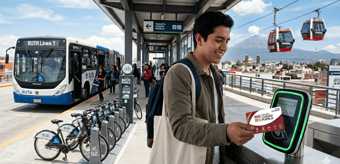 Puebla unifica su transporte: Llega la Tarjeta Ciudad para RUTA, Cablebús y bicicletas