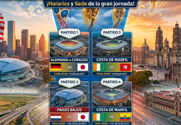 Mundial 2026: Horarios y dónde ver los partidos del domingo 14 de junio
