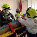 Operativo de emergencia en Cholula: Rescatan a trabajadores de un pozo de 28 metros