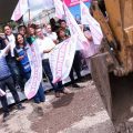 Inicia Lupita Cuautle pavimentación de la calle 12 oriente en San Andrés Cholula