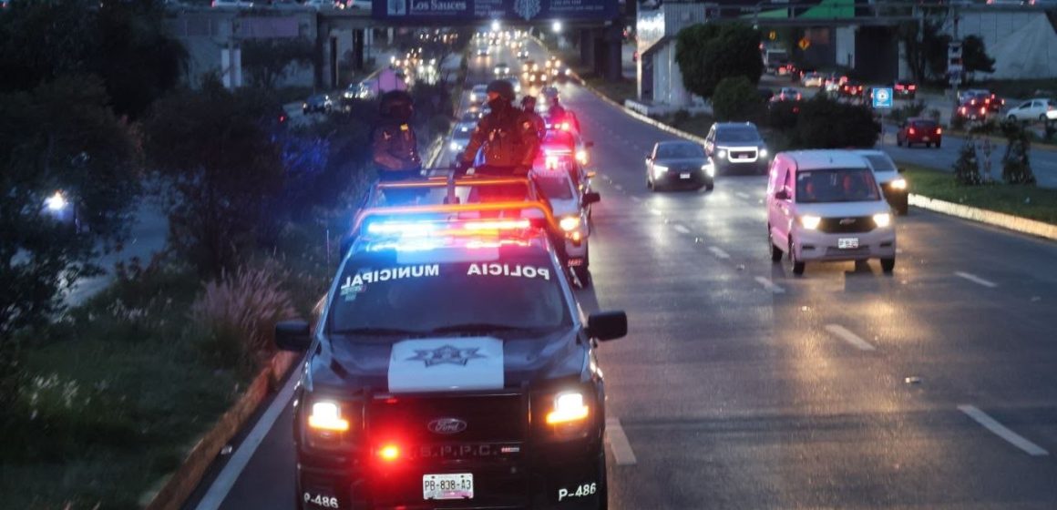 Federación, Estado y Municipios refuerzan seguridad en la Vía Atlixcáyotl