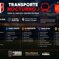 Anuncian rutas de transporte nocturno para el partido España vs Perú en el Cuauhtémoc
