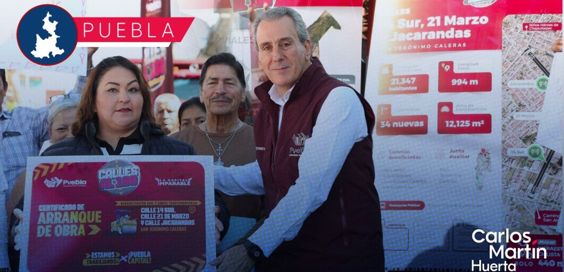 Arrancan trabajos de rehabilitación vial en San Jerónimo Caleras