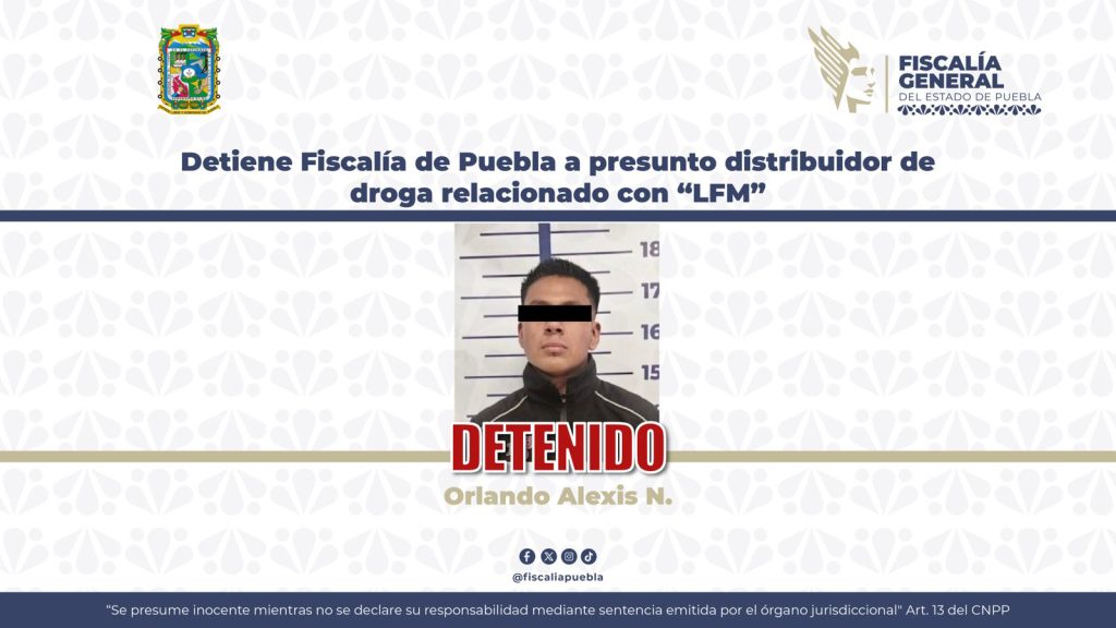 Detiene FGE a presunto distribuidor de droga vinculado con "La Familia Michoacana" 1 BOLETIN 328 H
