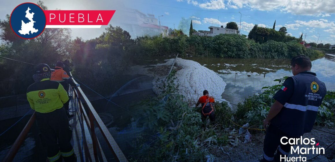 Cerrarán compuertas para agilizar búsqueda de motociclista en el canal de Valsequillo