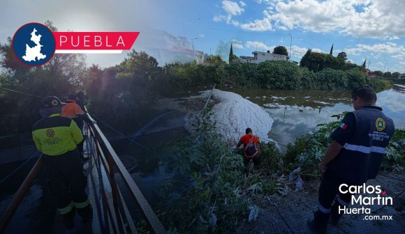 Cerrarán compuertas para agilizar búsqueda de motociclista en el canal de Valsequillo