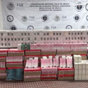 FGR asegura perfumes ‘pirata’ tras cateo en CDMX