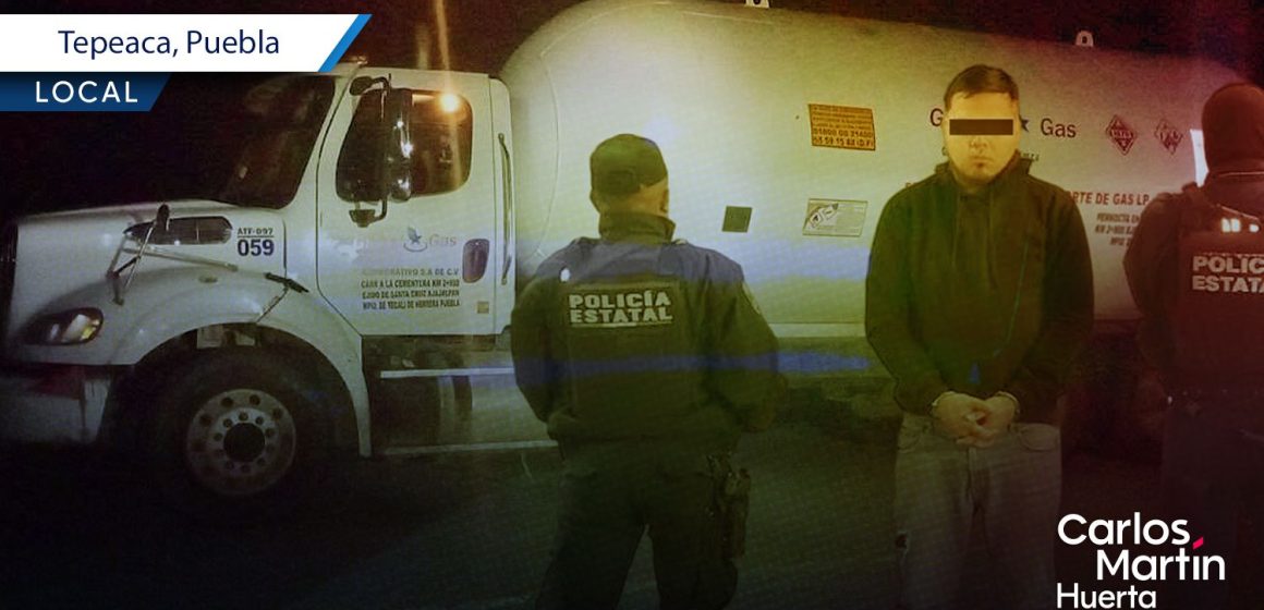 Detenido gas LP ilegal Tepeaca Aseguran 21 mil litros de gas LP ilegal en Tepeaca; el conductor fue detenido