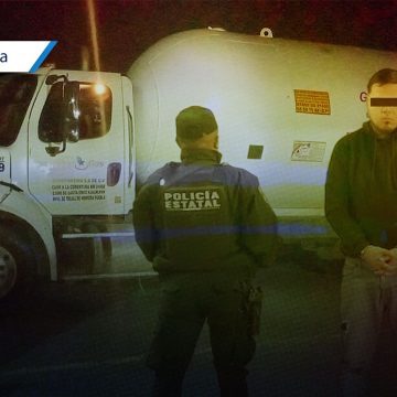 Aseguran 21 mil litros de gas LP ilegal en Tepeaca; el conductor fue detenido
