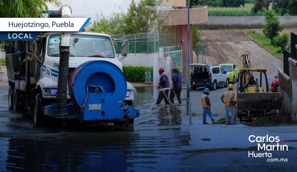 Evaluación daños tromba Huejotzingo Evalúan daños por tromba en Huejotzingo; apoyarán a familias afectadas