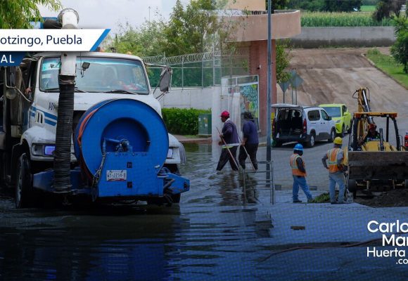 Evaluación daños tromba Huejotzingo Evalúan daños por tromba en Huejotzingo; apoyarán a familias afectadas