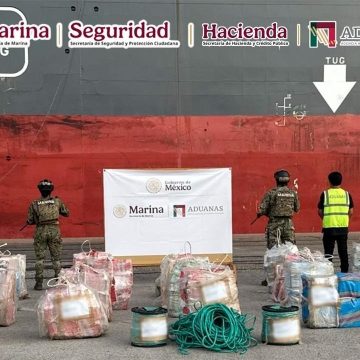 FGR Aseguran más de una tonelada de cocaína en puerto de Lázaro Cárdenas
