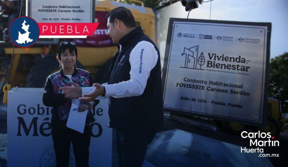Fovissste coloca primera piedra del conjunto habitacional Carmen Serdán en Puebla