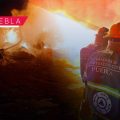 Incendio consume bodega de material reciclable en Santiago de los Leones